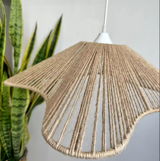 WAVY EDGE COTTON PENDANT LAMP