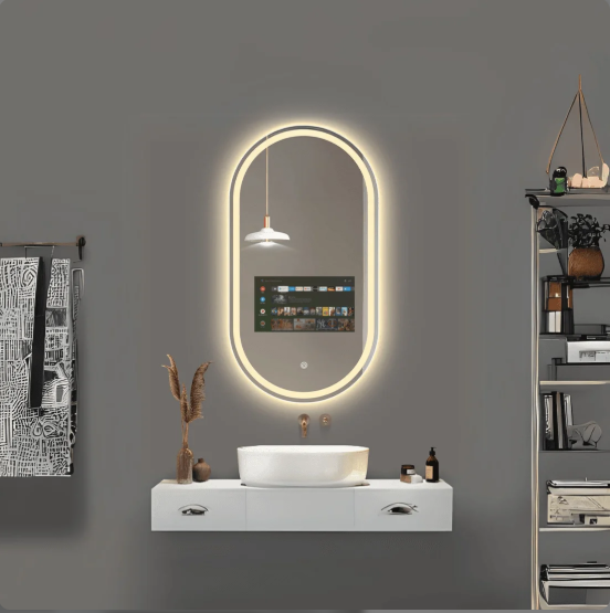 EXCLUSIVE OBLONG LED MIRROR WITH ANDROID OS