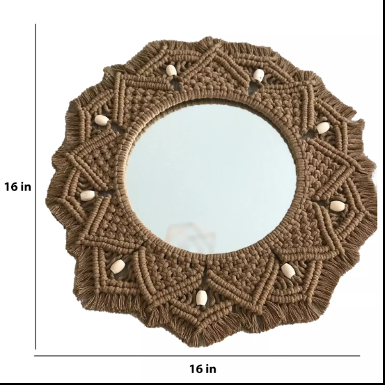 MACRAME WALL-MOUNTED MIRRORS