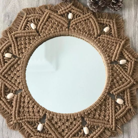 MACRAME WALL-MOUNTED MIRRORS