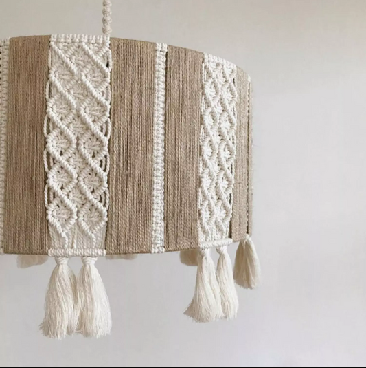 LUXURIOUS JUTE BOHO LIGHTING DECOR