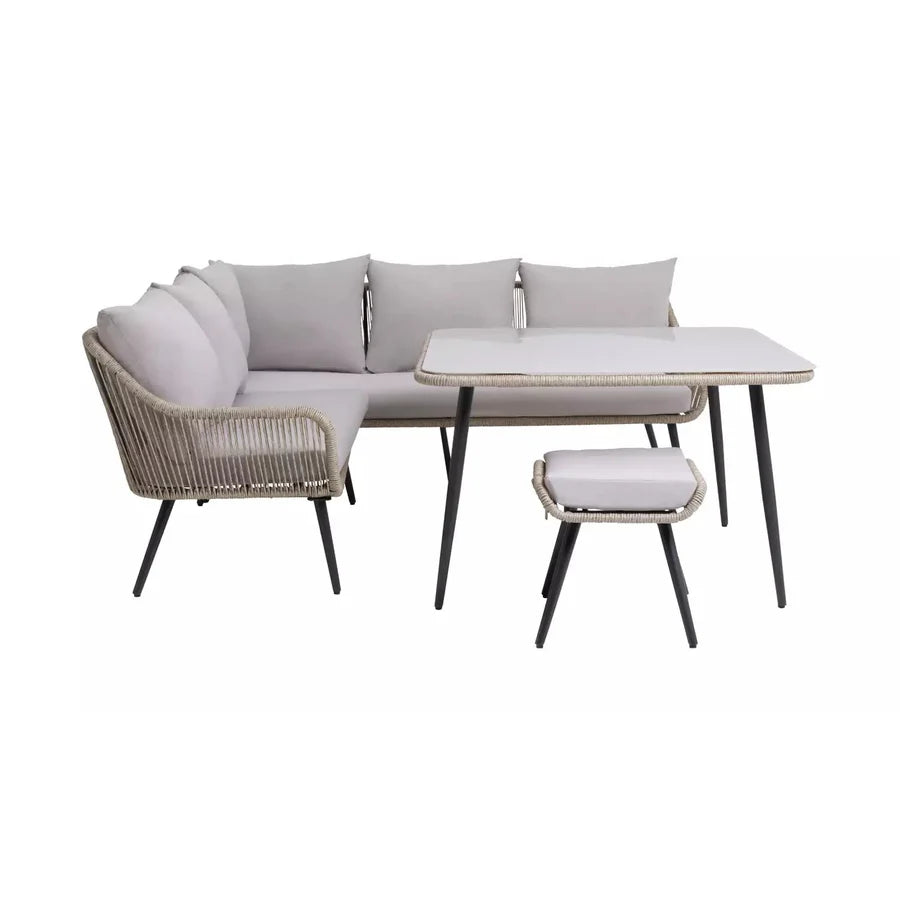 L-SHAPE OUTDOOR ROPE SOFA SET