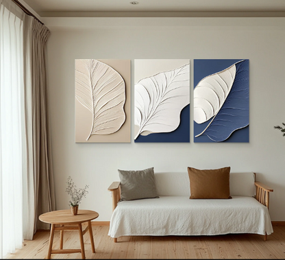 BOTANICAL 3D LEAF WALL ART SET
