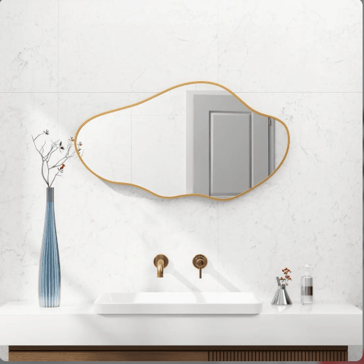 MODERN ABSTRACT ORGANIC WALL MIRROR