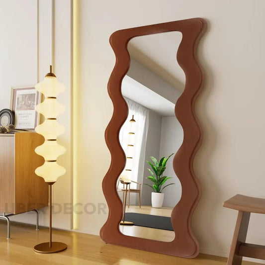 WOODLAND WAVE FULL LENGTH WOODEN MIRROR
