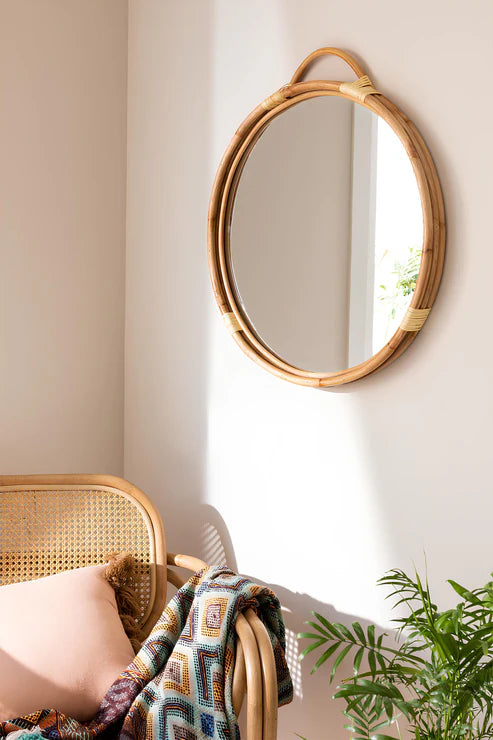 BAMBOO WALL MIRROR
