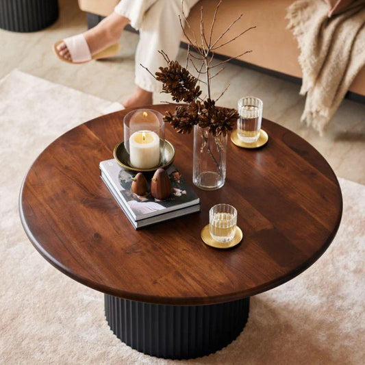 RUSTIC ROUNDWOOD CENTER TABLE