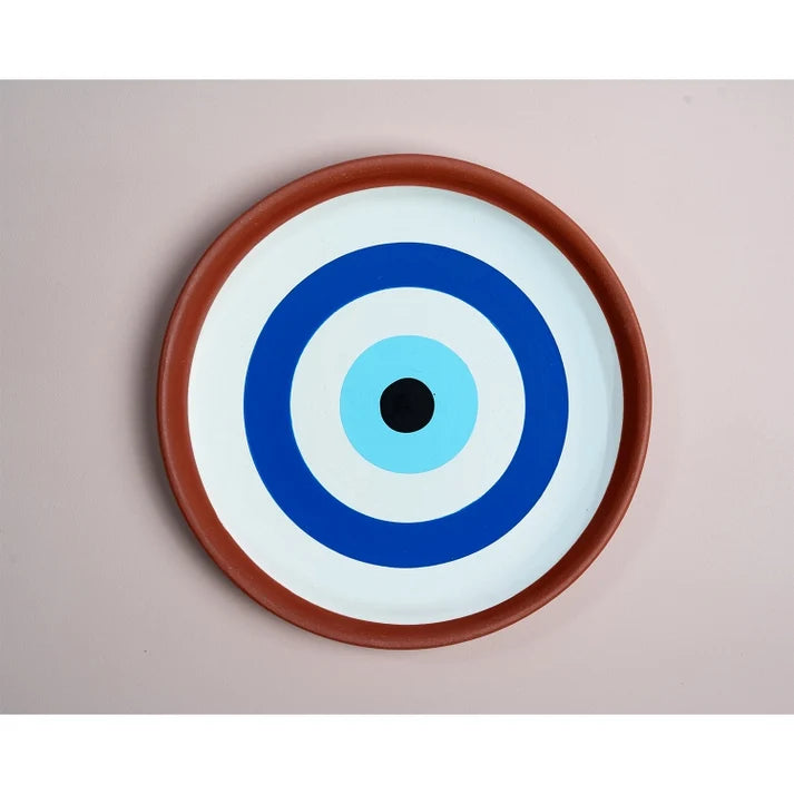 EVIL EYE TERRACOTTA WALLPLATE