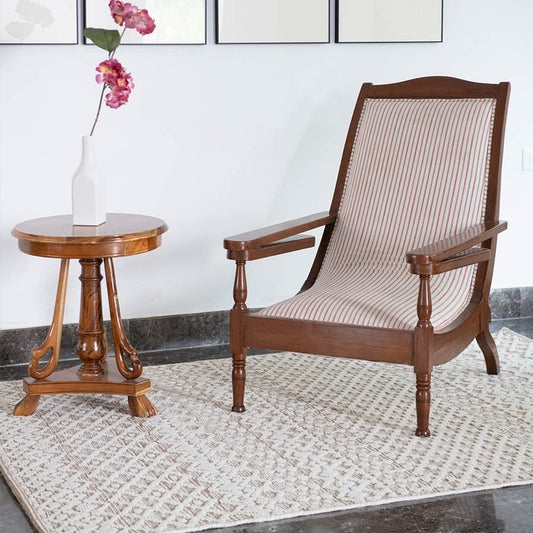 VARU HANDWOVEN WOOL AND JUTE RUG