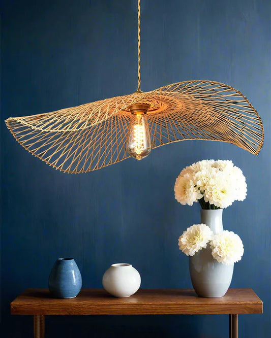 BAMBOO RATTAN PENDANT LAMPSHADE