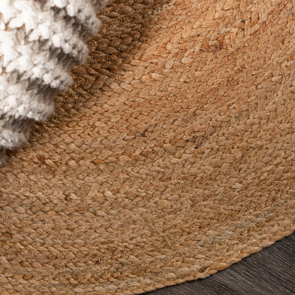 NATURAL JUTE BROWN RUG
