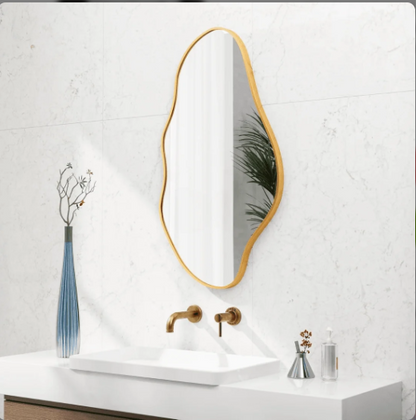MODERN ABSTRACT ORGANIC WALL MIRROR