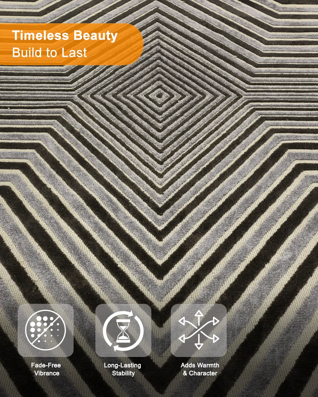 VECTOR WEAVE KNITTED RUG