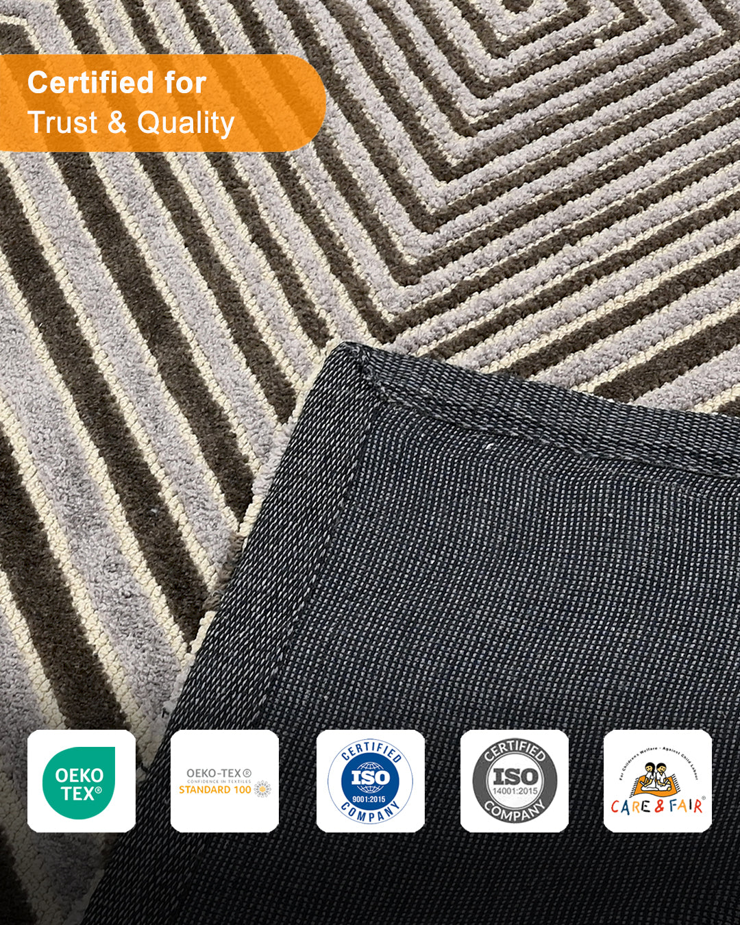 VECTOR WEAVE KNITTED RUG