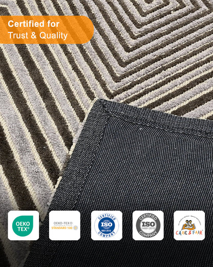 VECTOR WEAVE KNITTED RUG