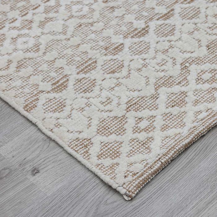 VARU HANDWOVEN WOOL AND JUTE RUG