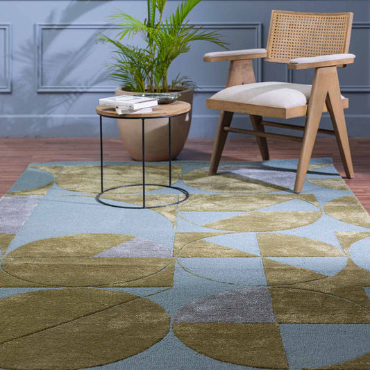 CEPOS HAND TUFTED WOOLLEN AND VISCOSE RUG