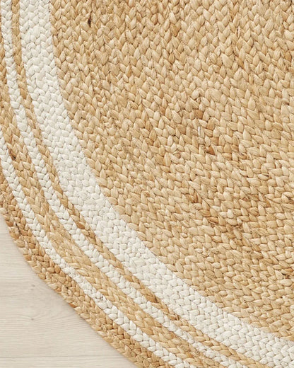 ROUND JUTE AREA RUG