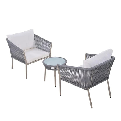 3-PIECE ROPE PATIO SET