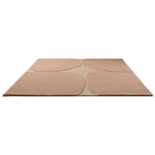 PEACH HAND TUFTED WOOL CARPET