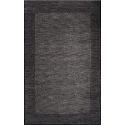 HAND TUFTED GREY GEOMETRIC WOOL CARPET