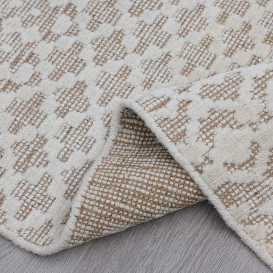 VARU HANDWOVEN WOOL AND JUTE RUG