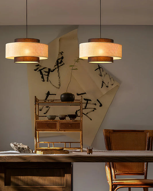 CANE WEBBING LAMP