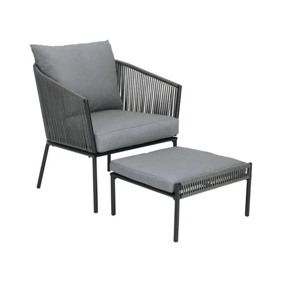 OUTDOOR 5 PIECE ROPE PATIO SOFA SET