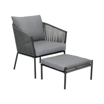 OUTDOOR 5 PIECE ROPE PATIO SOFA SET