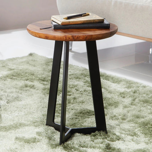 SOLID WOOD ZIG STOOL