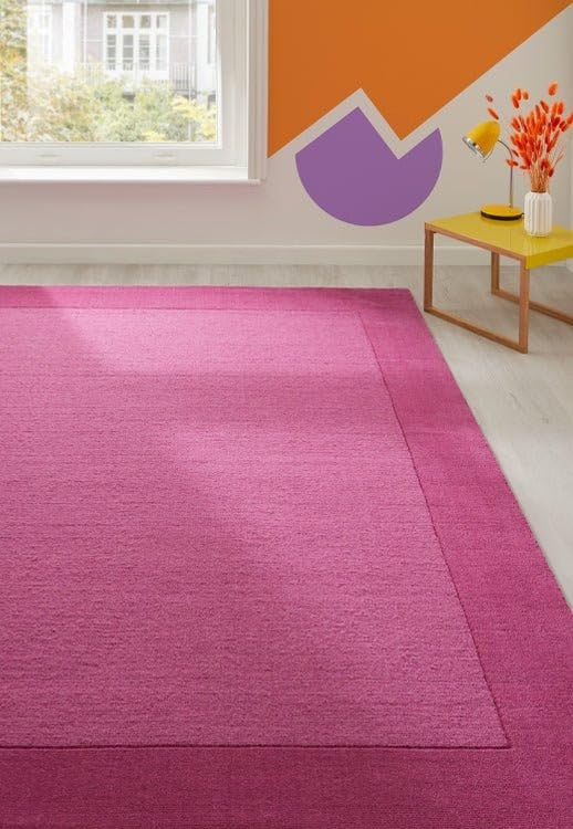 PINK HAND TUFTED WOOL CARPET