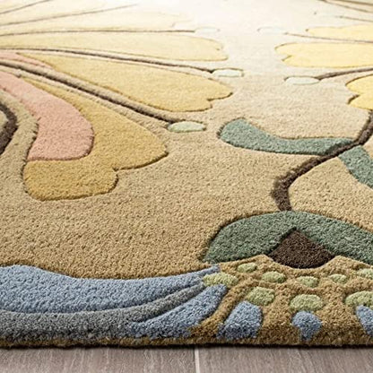 MULTICOLOUR HAND TUFTED WOOL CARPET