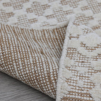 VARU HANDWOVEN WOOL AND JUTE RUG