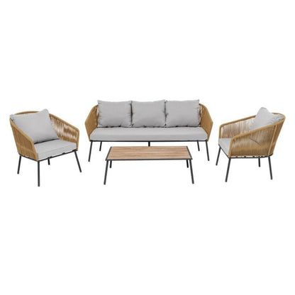 5-SEATER OUTDOOR ALL-WEATHER ROPE SOFA SET