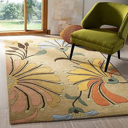 MULTICOLOUR HAND TUFTED WOOL CARPET