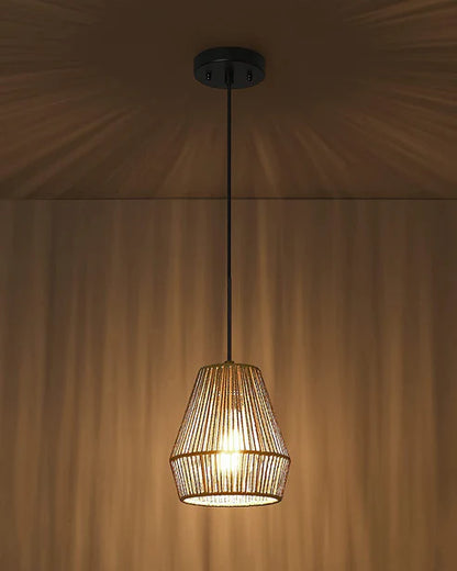RATTAN SEAGRASS PAPER RAFFIA KAUNA GRASS WICKER LAMP