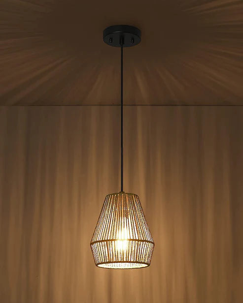 RATTAN SEAGRASS PAPER RAFFIA KAUNA GRASS WICKER LAMP