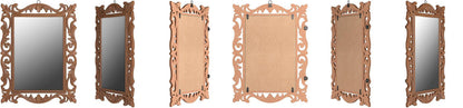 WOOD HANDCRAFTED WALL MIRROR