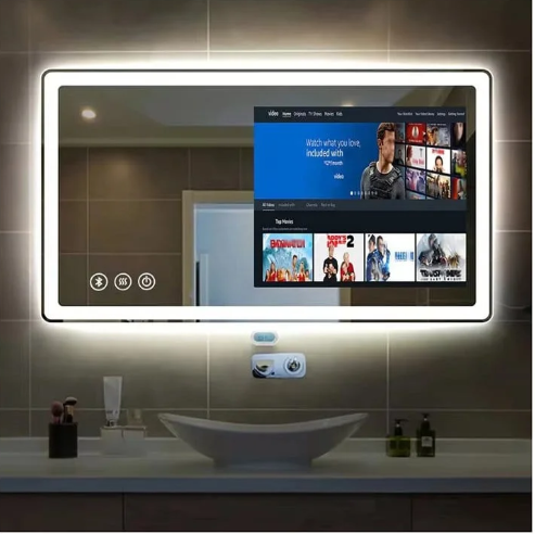ART DECO RECTANGULAR LED MIRROR TV