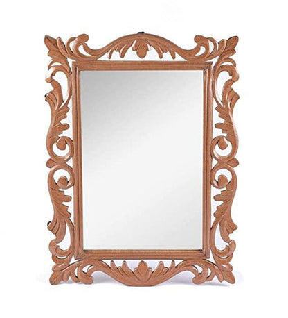WOOD HANDCRAFTED WALL MIRROR