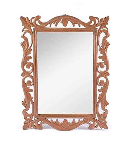 WOOD HANDCRAFTED WALL MIRROR