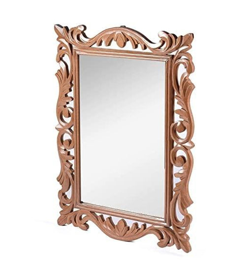 WOOD HANDCRAFTED WALL MIRROR