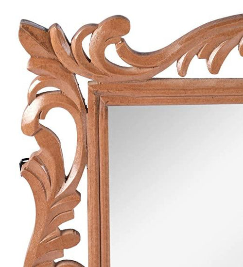 WOOD HANDCRAFTED WALL MIRROR