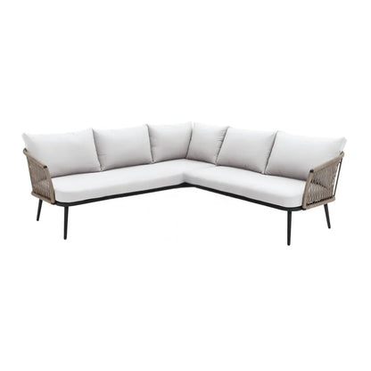 OUTDOOR L-SHAPE ALL WEATHER HANDWOVEN ROPE SOFA SET