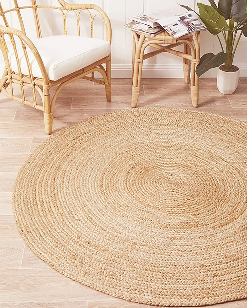 JUTE ROUND AREA RUG