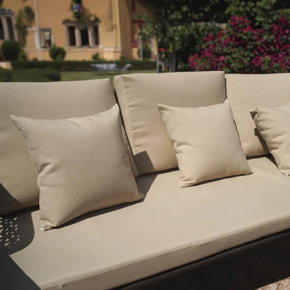 OUTDOOR 5 SEATER ROPE CONVERSATION SOFA SET