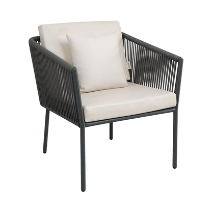 OUTDOOR 4 SEATER ROPE SOFA SET