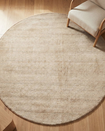 SAHARA BEIGE VELORA ROUND RUG