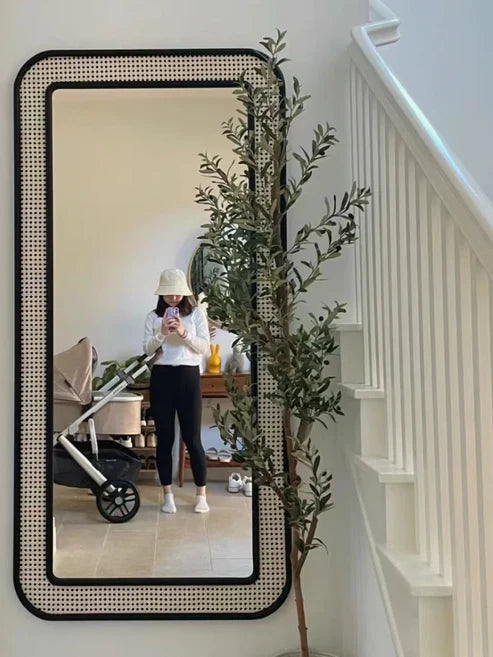 BAMBOO WALL MIRROR