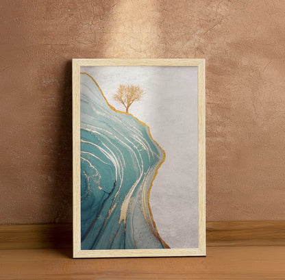 GOLDEN DEER PAINTING SET OF 3